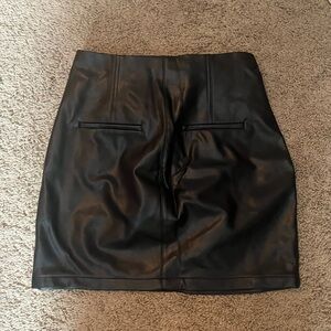 Express faux leather mini skirt